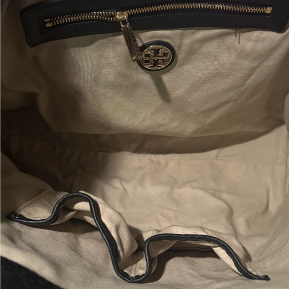 ‼️Final price‼️Tory Burch Dark Gray Ella Felt Wool Tote - Picture 4 of 8